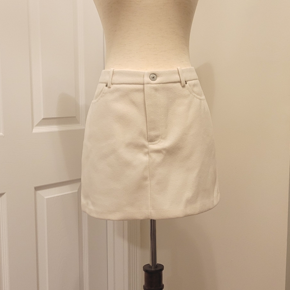 Steve Madden Cream Mini Skirt